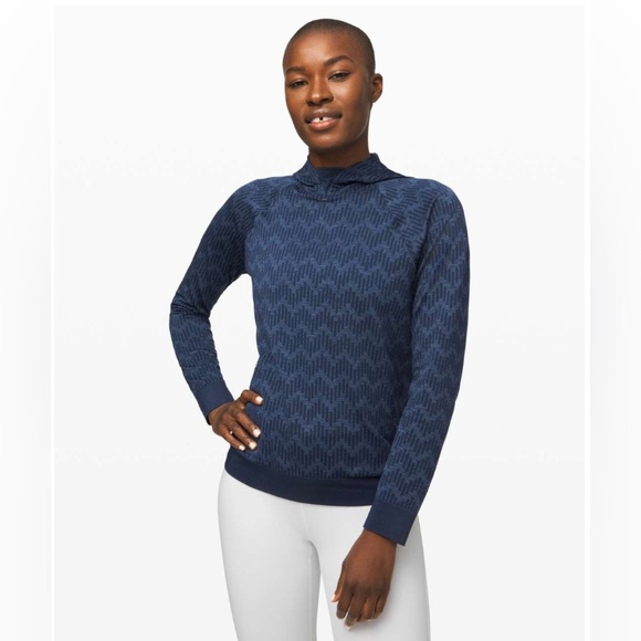 lululemon athletica Tops - Lululemon Rest Less Hoodie *Relaxed in True Navy / Code Blue Size Small